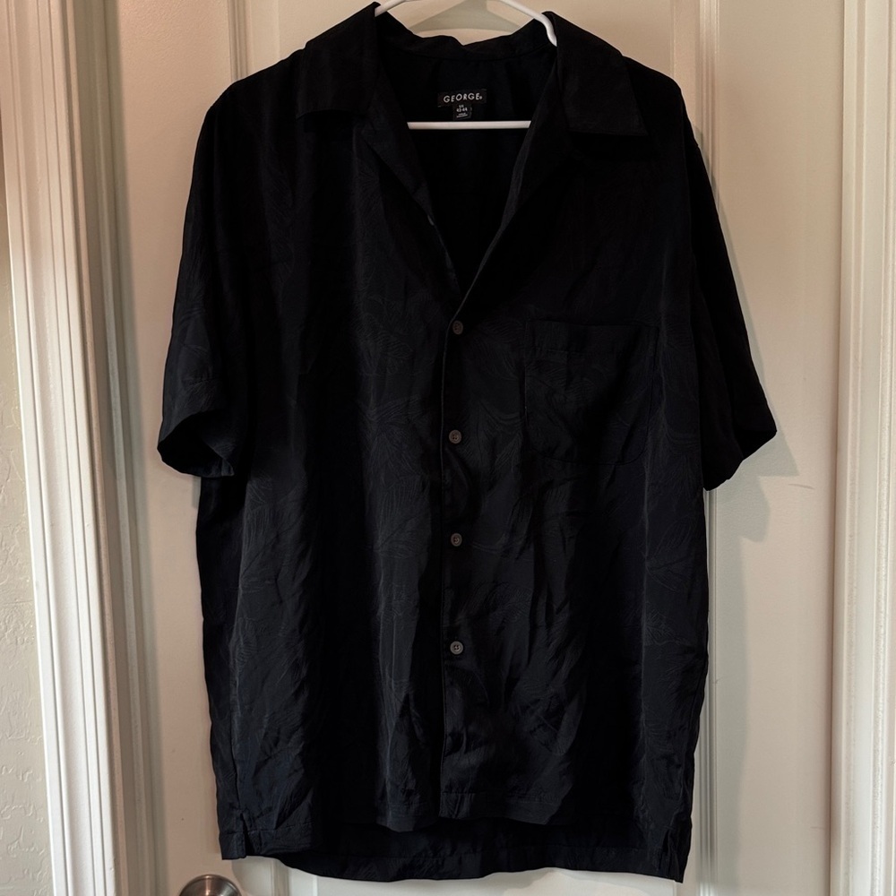 George Textured Charcoal Shirt / A51